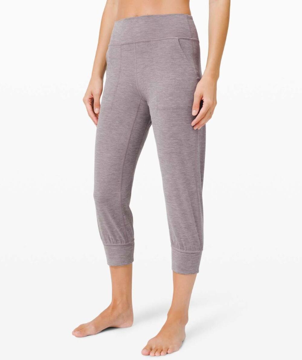 Lululemon Align Jogger Crop 23" Heathered Lunar Rock Size 8